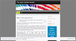Desktop Screenshot of opendebateroom.wordpress.com