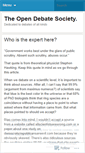 Mobile Screenshot of opendebateroom.wordpress.com