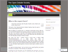 Tablet Screenshot of opendebateroom.wordpress.com