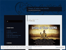 Tablet Screenshot of powerofwateroverwords.wordpress.com
