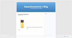 Desktop Screenshot of kasandraramonic.wordpress.com