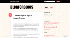 Desktop Screenshot of blogforblogs.wordpress.com