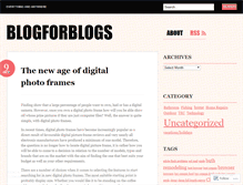 Tablet Screenshot of blogforblogs.wordpress.com