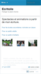 Mobile Screenshot of ecritoile.wordpress.com