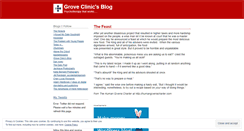 Desktop Screenshot of groveclinic.wordpress.com