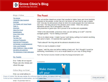 Tablet Screenshot of groveclinic.wordpress.com