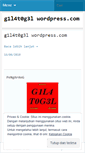 Mobile Screenshot of g1l4t0g3l.wordpress.com