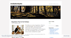 Desktop Screenshot of mediationbytes.wordpress.com