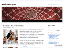 Tablet Screenshot of mediationbytes.wordpress.com