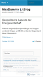 Mobile Screenshot of maxdummy.wordpress.com