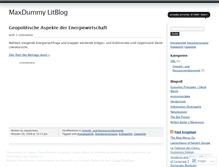 Tablet Screenshot of maxdummy.wordpress.com