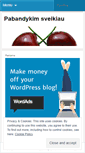 Mobile Screenshot of pabandykimsveikiau.wordpress.com