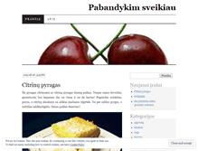 Tablet Screenshot of pabandykimsveikiau.wordpress.com