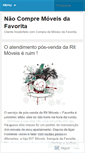 Mobile Screenshot of naocomprefavorita.wordpress.com