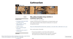 Desktop Screenshot of earthmansam.wordpress.com