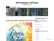 Tablet Screenshot of 365paintings.wordpress.com