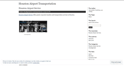 Desktop Screenshot of houstonairportservice.wordpress.com