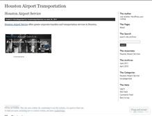 Tablet Screenshot of houstonairportservice.wordpress.com