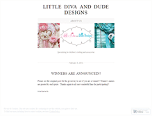 Tablet Screenshot of littledivaanddudedesigns.wordpress.com