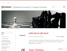 Tablet Screenshot of iforensic.wordpress.com