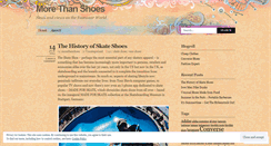 Desktop Screenshot of morethanshoes.wordpress.com