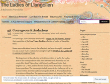 Tablet Screenshot of ladiesofllangollen.wordpress.com