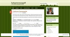 Desktop Screenshot of kylepetermangolf.wordpress.com