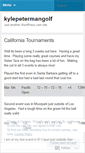 Mobile Screenshot of kylepetermangolf.wordpress.com
