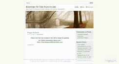 Desktop Screenshot of keepersofthesanctuary.wordpress.com