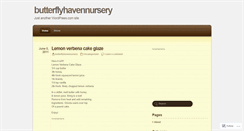 Desktop Screenshot of butterflyhavennursery.wordpress.com