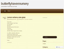 Tablet Screenshot of butterflyhavennursery.wordpress.com