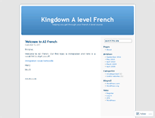 Tablet Screenshot of alevelfrench.wordpress.com