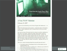 Tablet Screenshot of fourthflooroffice.wordpress.com