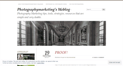 Desktop Screenshot of photographymarketing.wordpress.com