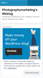 Mobile Screenshot of photographymarketing.wordpress.com