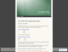 Tablet Screenshot of excelhelp.wordpress.com