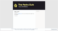 Desktop Screenshot of pedroclub.wordpress.com