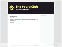 Tablet Screenshot of pedroclub.wordpress.com