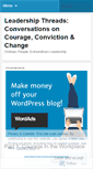 Mobile Screenshot of leadershipthreads.wordpress.com