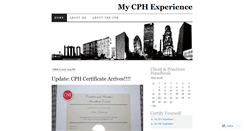 Desktop Screenshot of cphexperience.wordpress.com