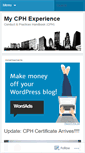 Mobile Screenshot of cphexperience.wordpress.com
