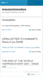 Mobile Screenshot of missioninmotion.wordpress.com