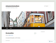 Tablet Screenshot of missioninmotion.wordpress.com