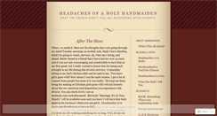 Desktop Screenshot of hhhandmaiden.wordpress.com