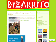 Tablet Screenshot of bizarrito.wordpress.com