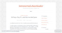 Desktop Screenshot of introvertedcheerleader.wordpress.com