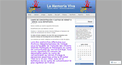 Desktop Screenshot of lamemoriaviva.wordpress.com