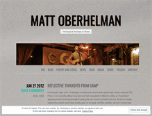 Tablet Screenshot of matthewoberhelman.wordpress.com