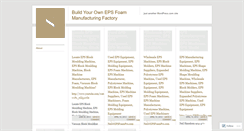 Desktop Screenshot of buildyourepsfoamfactory.wordpress.com