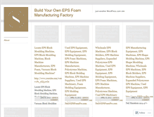 Tablet Screenshot of buildyourepsfoamfactory.wordpress.com